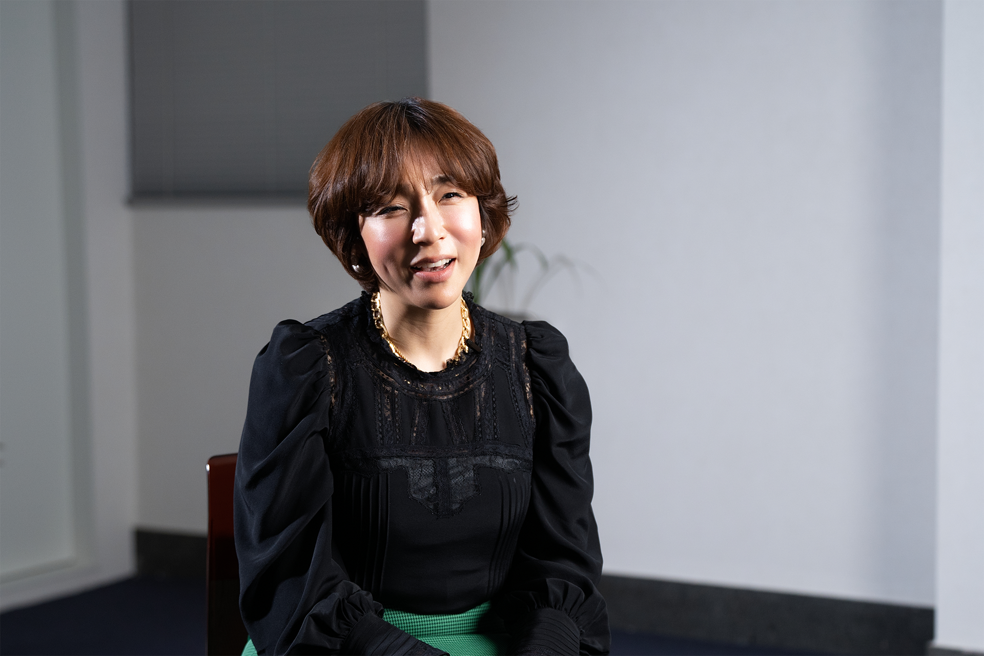 인터뷰 중인 김윤아 팀장